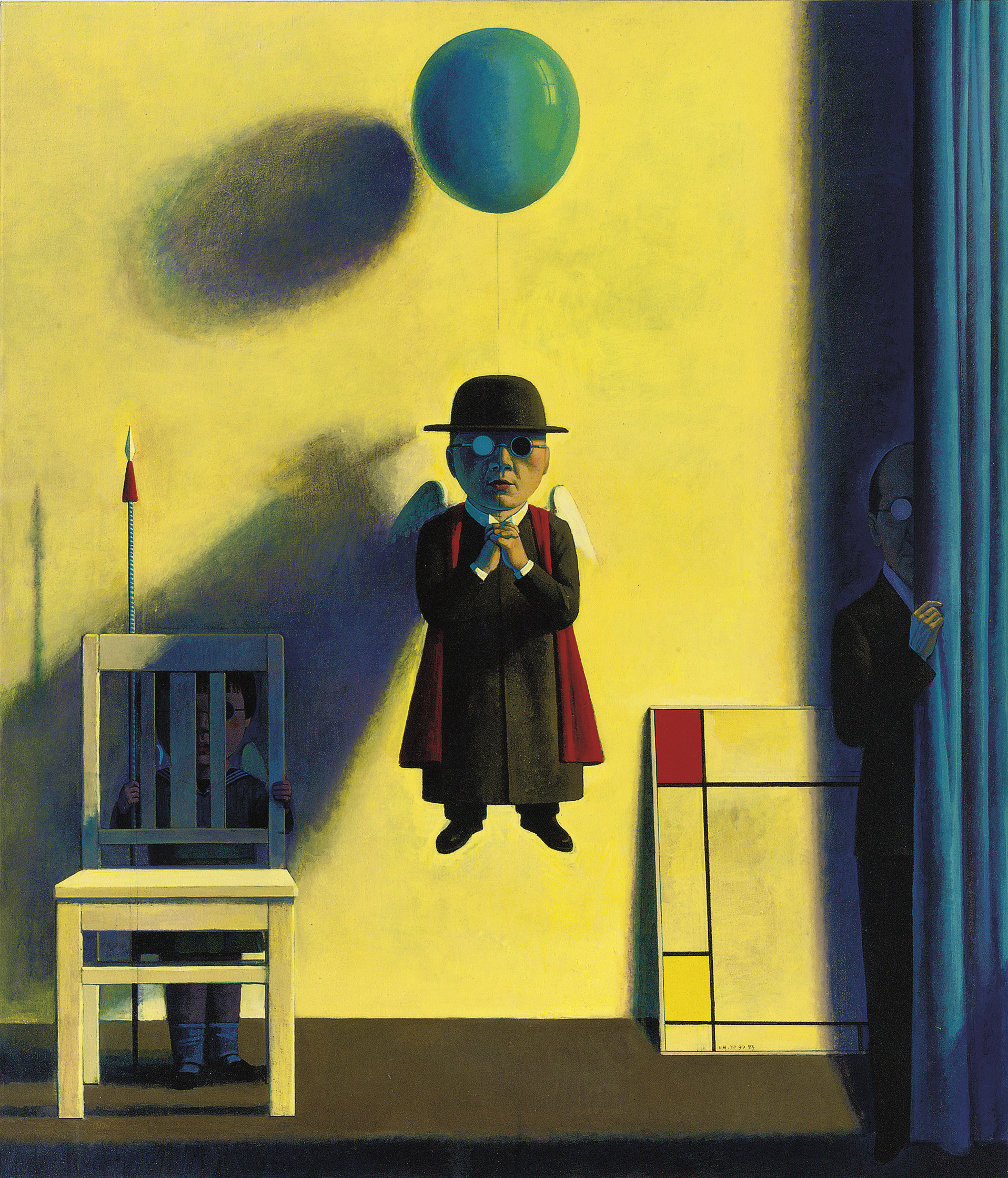 Liu Ye - Composition de rouge, jaune et bleu